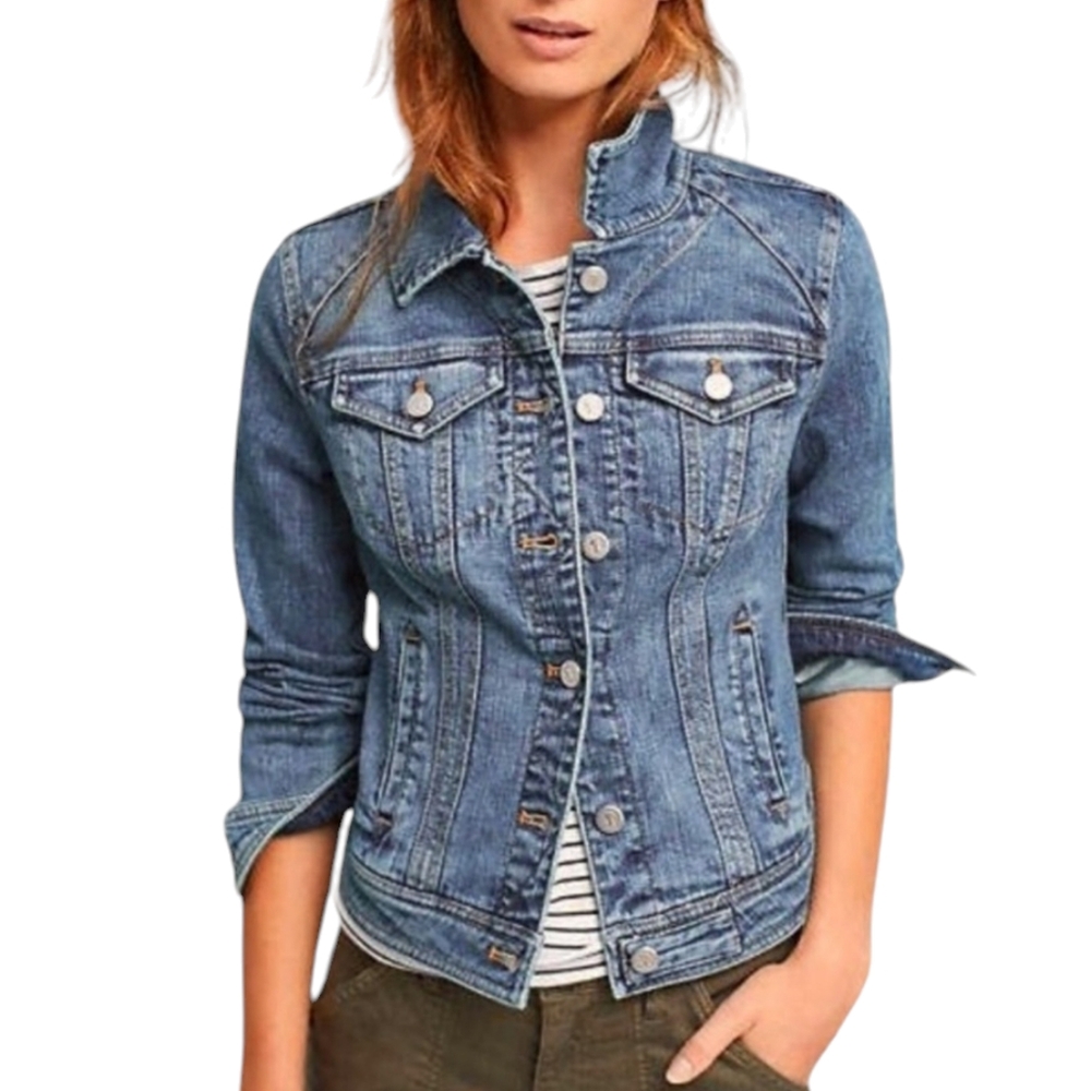 Pilcro and the Letterpress Jean Jacket Womens Xsmall Western Equestrian Denim XS